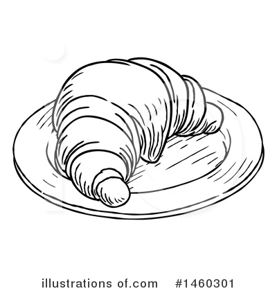 Croissant Clipart #1460301 by AtStockIllustration