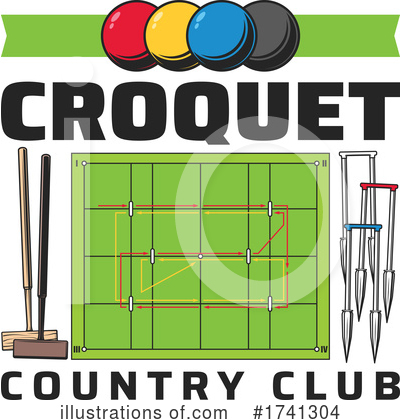 Royalty-Free (RF) Croquet Clipart Illustration by Vector Tradition SM - Stock Sample #1741304