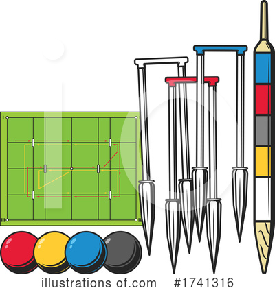 Royalty-Free (RF) Croquet Clipart Illustration by Vector Tradition SM - Stock Sample #1741316