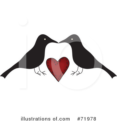 Royalty-Free (RF) Crow Clipart Illustration by inkgraphics - Stock Sample #71978