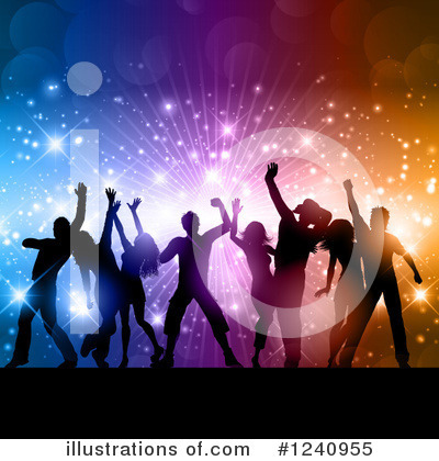 Royalty-Free (RF) Crowd Clipart Illustration by KJ Pargeter - Stock Sample #1240955