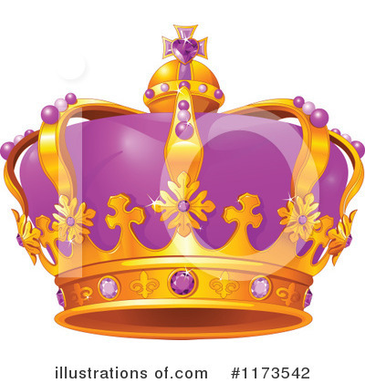Royalty-Free (RF) Crown Clipart Illustration by Pushkin - Stock Sample #1173542