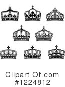 Crown Clipart #1224812 by Vector Tradition SM