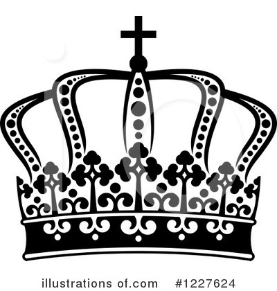 Royalty-Free (RF) Crown Clipart Illustration by Vector Tradition SM - Stock Sample #1227624