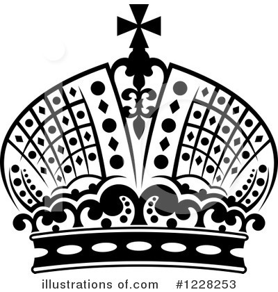 Royalty-Free (RF) Crown Clipart Illustration by Vector Tradition SM - Stock Sample #1228253