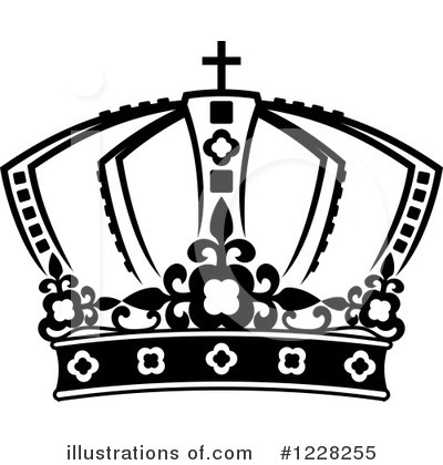 Royalty-Free (RF) Crown Clipart Illustration by Vector Tradition SM - Stock Sample #1228255