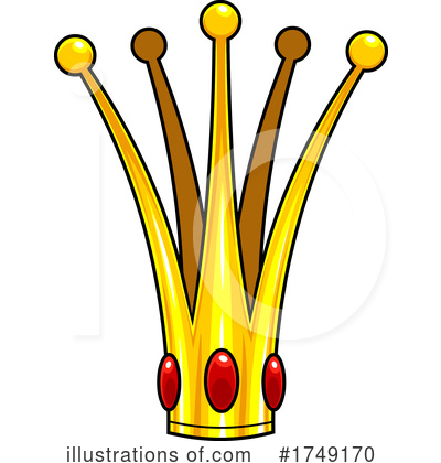 Royalty-Free (RF) Crown Clipart Illustration by Hit Toon - Stock Sample #1749170