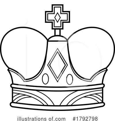 Royalty-Free (RF) Crown Clipart Illustration by Hit Toon - Stock Sample #1792798