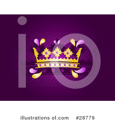 Royalty-Free (RF) Crown Clipart Illustration by elaineitalia - Stock Sample #28779