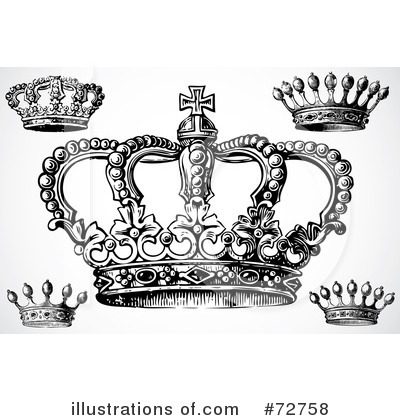 Royalty-Free (RF) Crown Clipart Illustration by BestVector - Stock Sample #72758