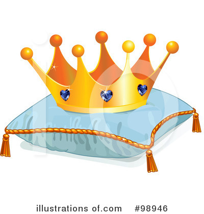 Royalty-Free (RF) Crown Clipart Illustration by Pushkin - Stock Sample #98946