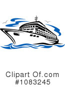 Cruise Ship Clipart #1083245 by Vector Tradition SM