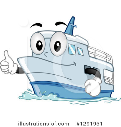 Royalty-Free (RF) Cruise Ship Clipart Illustration by BNP Design Studio - Stock Sample #1291951