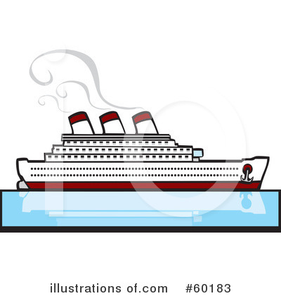 Royalty-Free (RF) Cruise Ship Clipart Illustration by xunantunich - Stock Sample #60183