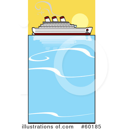 Royalty-Free (RF) Cruise Ship Clipart Illustration by xunantunich - Stock Sample #60185