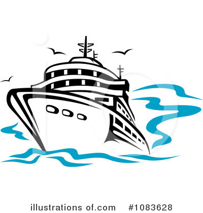 Cruise Ship Clipart #1083628 by Vector Tradition SM