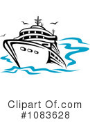 Cruiseship Clipart #1083628 by Vector Tradition SM