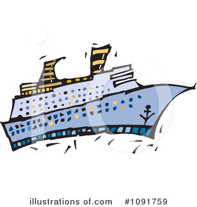 Steamboat Clipart #1091759 by Steve Klinkel