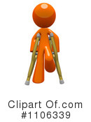 Crutches Clipart #1106339 by Leo Blanchette