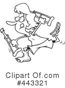Crutches Clipart #443321 by toonaday