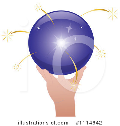 Royalty-Free (RF) Crystal Ball Clipart Illustration by Pams Clipart - Stock Sample #1114642
