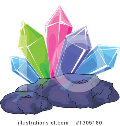 Royalty-Free (RF) Crystals Clipart Illustration by Pushkin - Stock Sample #1305180