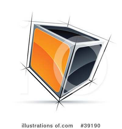 Royalty-Free (RF) Cube Clipart Illustration by beboy - Stock Sample #39190