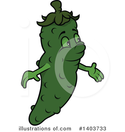 Royalty-Free (RF) Cucumber Clipart Illustration by dero - Stock Sample #1403733