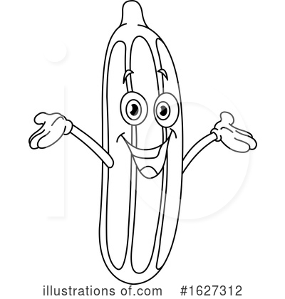 Royalty-Free (RF) Cucumber Clipart Illustration by yayayoyo - Stock Sample #1627312