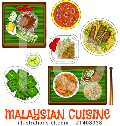 Royalty-Free (RF) Cuisine Clipart Illustration by Vector Tradition SM - Stock Sample #1403338