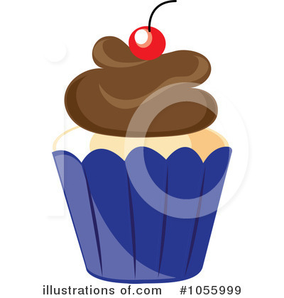 Royalty-Free (RF) Cupcake Clipart Illustration by Pams Clipart - Stock Sample #1055999