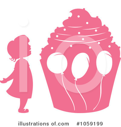 Royalty-Free (RF) Cupcake Clipart Illustration by Cherie Reve - Stock Sample #1059199