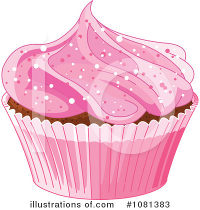 Royalty-Free (RF) Cupcake Clipart Illustration by Pushkin - Stock Sample #1081383