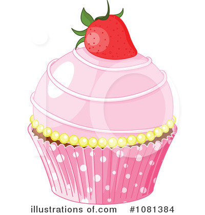 Royalty-Free (RF) Cupcake Clipart Illustration by Pushkin - Stock Sample #1081384