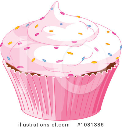 Royalty-Free (RF) Cupcake Clipart Illustration by Pushkin - Stock Sample #1081386