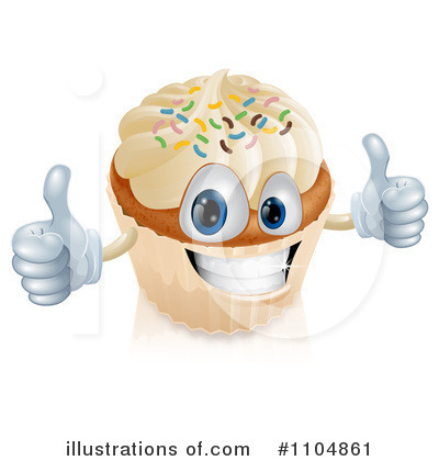 Royalty-Free (RF) Cupcake Clipart Illustration by AtStockIllustration - Stock Sample #1104861
