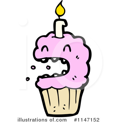 Birthday Cupcake Clipart #1147152 by lineartestpilot