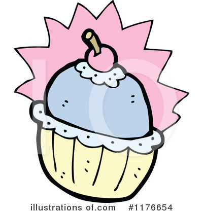 Royalty-Free (RF) Cupcake Clipart Illustration by lineartestpilot - Stock Sample #1176654