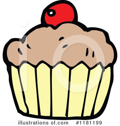 Royalty-Free (RF) Cupcake Clipart Illustration by lineartestpilot - Stock Sample #1181199