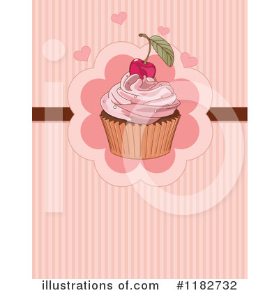 Royalty-Free (RF) Cupcake Clipart Illustration by Pushkin - Stock Sample #1182732