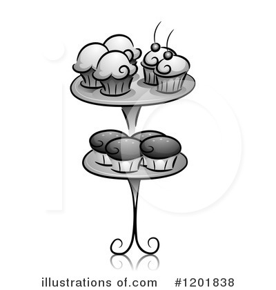 Royalty-Free (RF) Cupcake Clipart Illustration by BNP Design Studio - Stock Sample #1201838