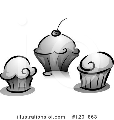Royalty-Free (RF) Cupcake Clipart Illustration by BNP Design Studio - Stock Sample #1201863