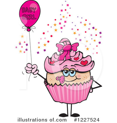 Royalty-Free (RF) Cupcake Clipart Illustration by Dennis Holmes Designs - Stock Sample #1227524