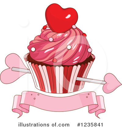 Royalty-Free (RF) Cupcake Clipart Illustration by Pushkin - Stock Sample #1235841