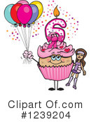 Cupcake Clipart #1239204 by Dennis Holmes Designs