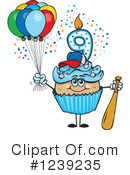 Cupcake Clipart #1239235 by Dennis Holmes Designs