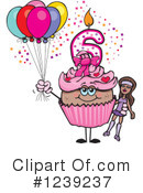 Cupcake Clipart #1239237 by Dennis Holmes Designs