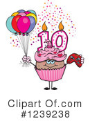 Cupcake Clipart #1239238 by Dennis Holmes Designs