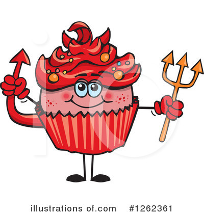 Royalty-Free (RF) Cupcake Clipart Illustration by Dennis Holmes Designs - Stock Sample #1262361