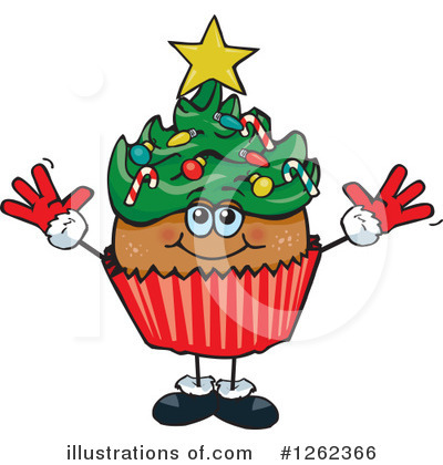 Cupcake Clipart #1262366 by Dennis Holmes Designs